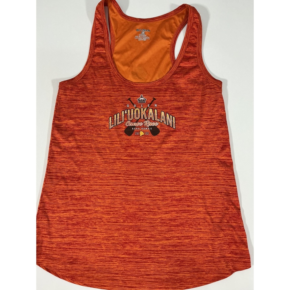 Holloway Queen Lili'uokalani Canoe Race 2022 Women's Tank Top Orange Size M